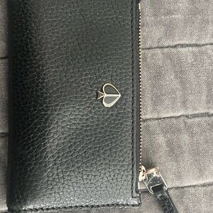 Kate Spade Black Textured Wallet